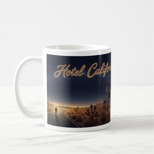 Hotel California Desert Night Mystery Mug