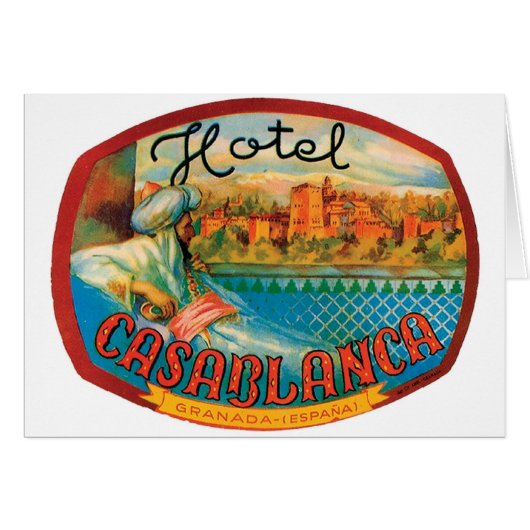 Hotel Casablanca Cards (Front Horizontal)
