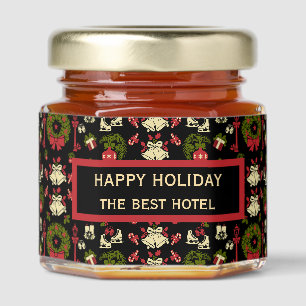 Hotel Christmas Guest Gift Honey Jar Favors
