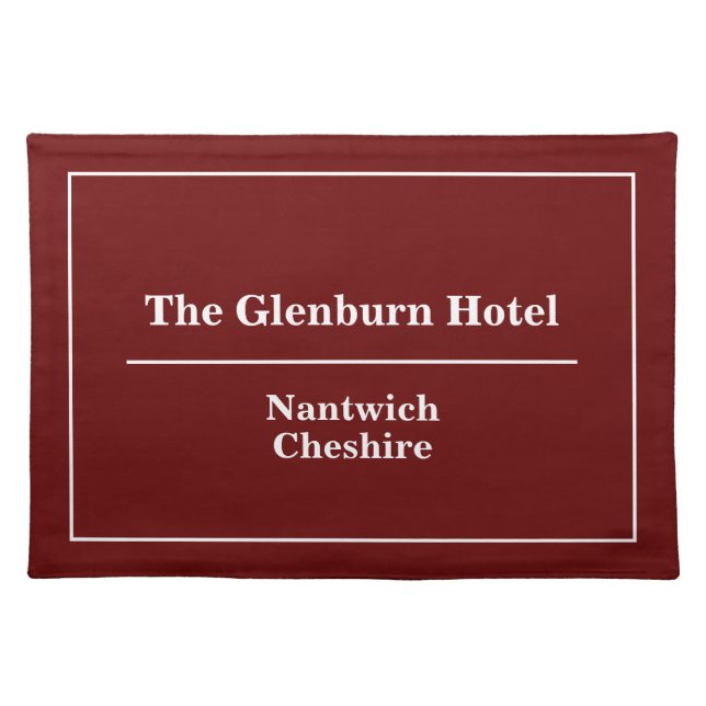 Hotel Cloth Placemat (Front)