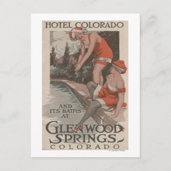 Hotel Colorado & Baths Poster Postcard by LanternPress at Zazzle