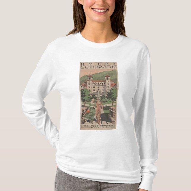 Hotel Colorado Travel Poster T-Shirt (Front)