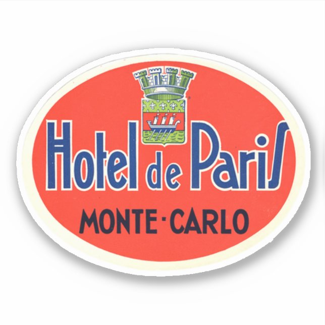 Hotel de Paris Monte Carlo Monaco  Sticker (Front)