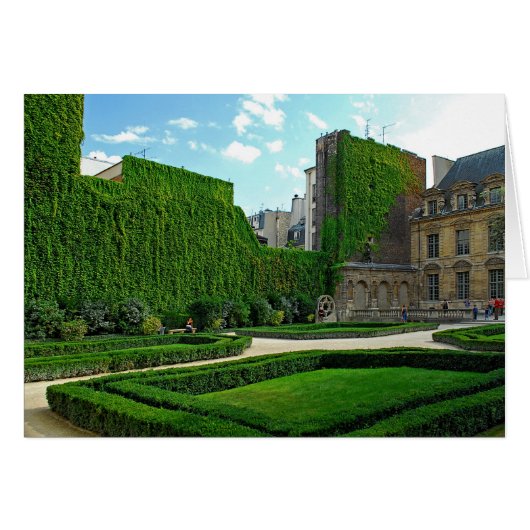 Hotel de Sully-Garden Courtyard Cards (Front Horizontal)