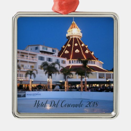 Hotel Del Coronado Ceramic Ornament
