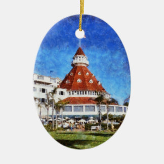 Hotel Del Coronado Ceramic Ornament