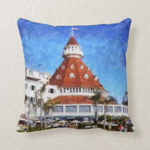 Hotel Del Coronado Throw Pillow