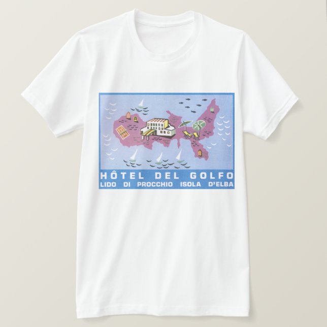 Hotel Del Golfo, Elba T-Shirt (Design Front)