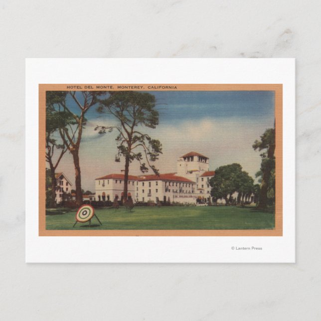 Hotel Del Monte and Archery Lawn - Monterey, CA Postcard (Front)