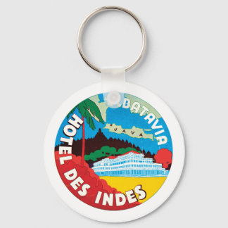 Hotel Des Indes Luggae Label Keychain