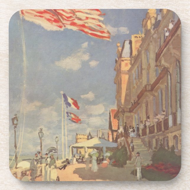 Hotel Des Roches Noires In Trouville - Claude Mone Beverage Coaster (Front)