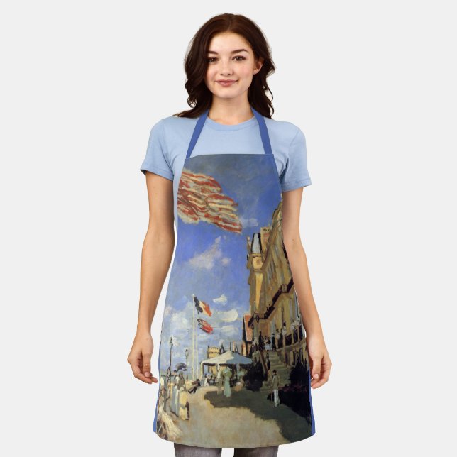 Hotel des Roches Noires, Trouville by Claude Monet Apron (Worn)
