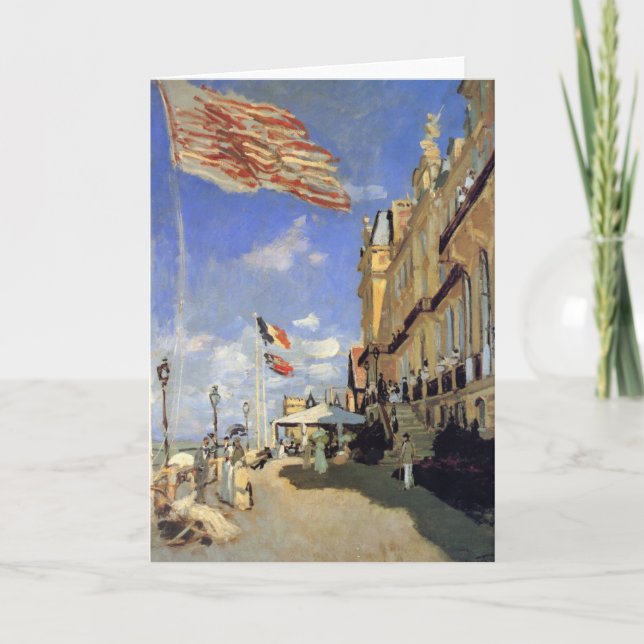 Hotel des Roches Noires, Trouville by Claude Monet Card (Front)