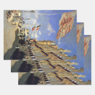 Hotel des Roches Noires, Trouville by Claude Monet Wrapping Paper Sheets
