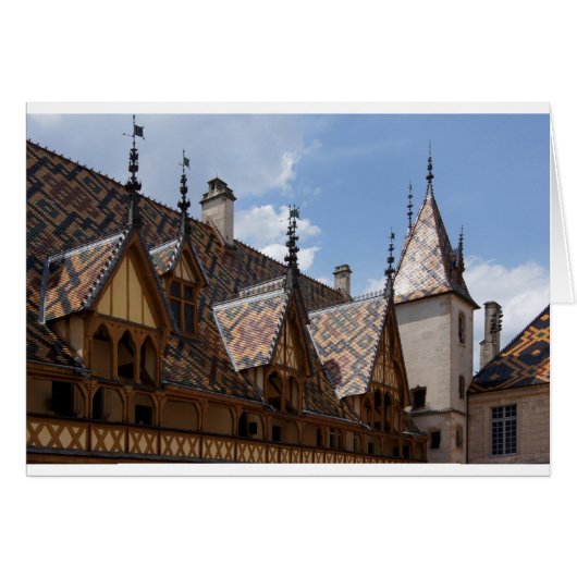 Hotel-Dieu De Beaune France Building Architecture Cards (Front Horizontal)