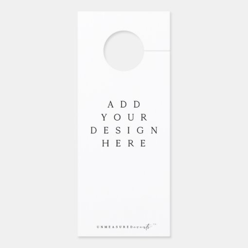 Hotel Door Hanger Zazzle