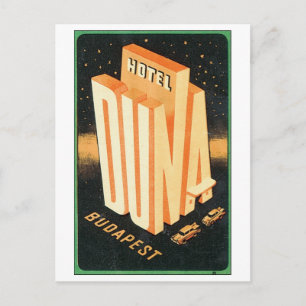 Hotel Duna, Budapest Postcard