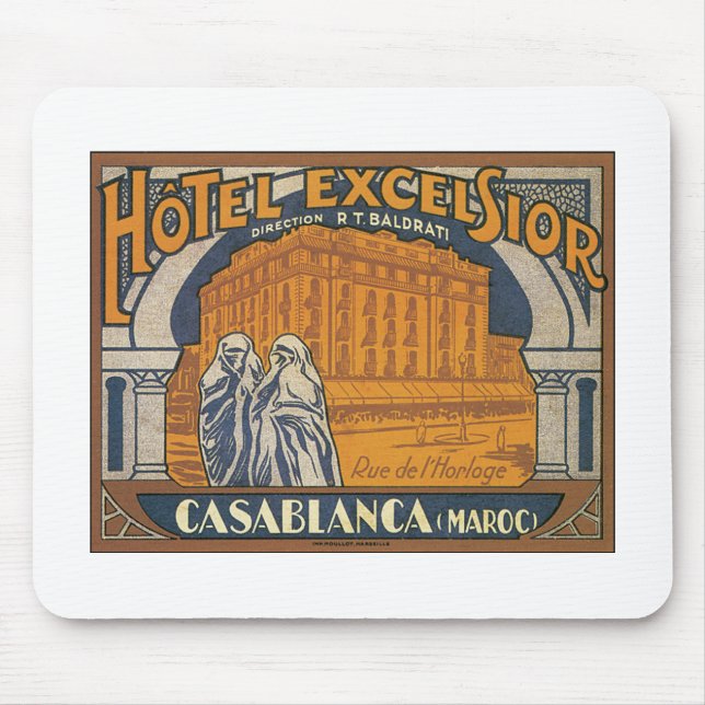 Hotel Excelsior Casablanca Mouse Pad (Front)