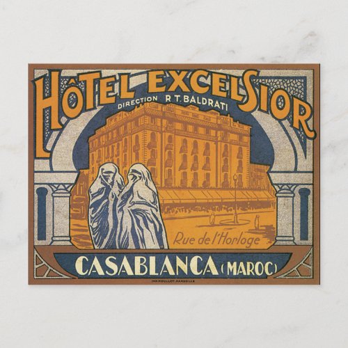 Hotel Excelsior Casablanca Postcard