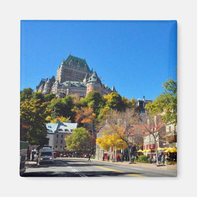 Hotel Frontenac High Above Quebec City Magnet (Front)