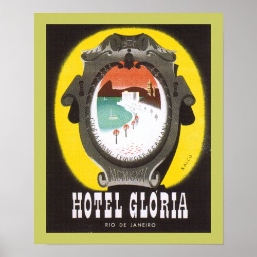 Hotel Gloria Rio de Janeiro border Poster