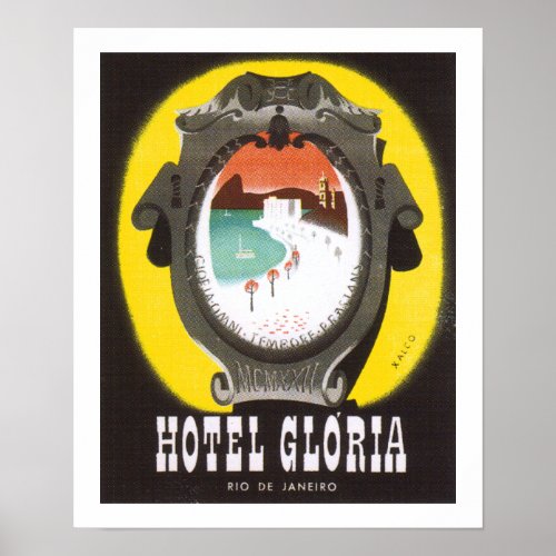 Hotel Gloria Rio de Janeiro white Poster