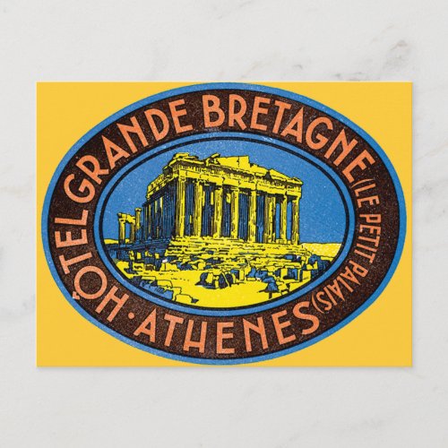 Hotel Grande Bretagne _ Greece Postcard