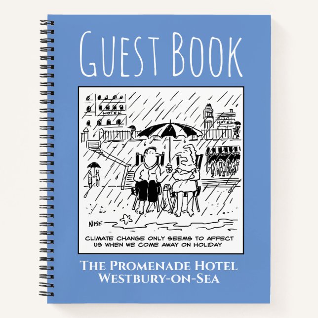 Hotel Guest Book with Accommodation Name (Front)