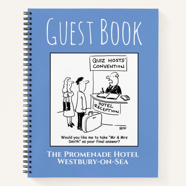 Hotel Guest Book with Accommodation Name (Front)