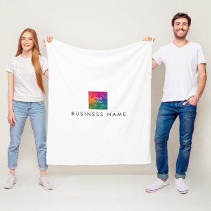 Hotel Guest House Motel Hostel Logo Here Simple Fleece Blanket