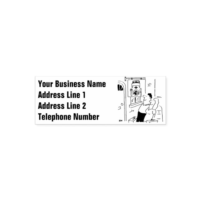 Hotel, Guest House, or B&B Accommodation Self-inking Stamp (Design)