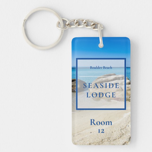 Hotel Guest house vacation photo room Keychain (Front)