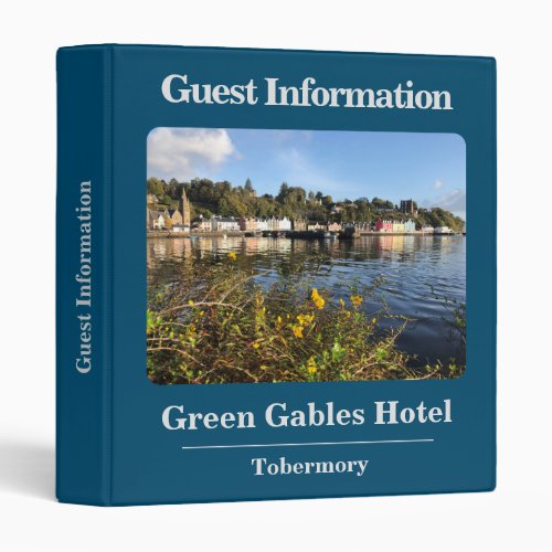 Hotel Guest Information Pack 3 Ring Binder