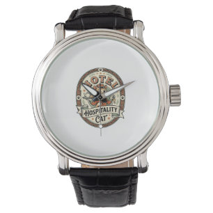 Hotel Hospitality Cat Hotel Hospitality Cat Vintag Watch