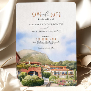 Hotel Il Pellicano Italian Wedding Save the Date Invitation
