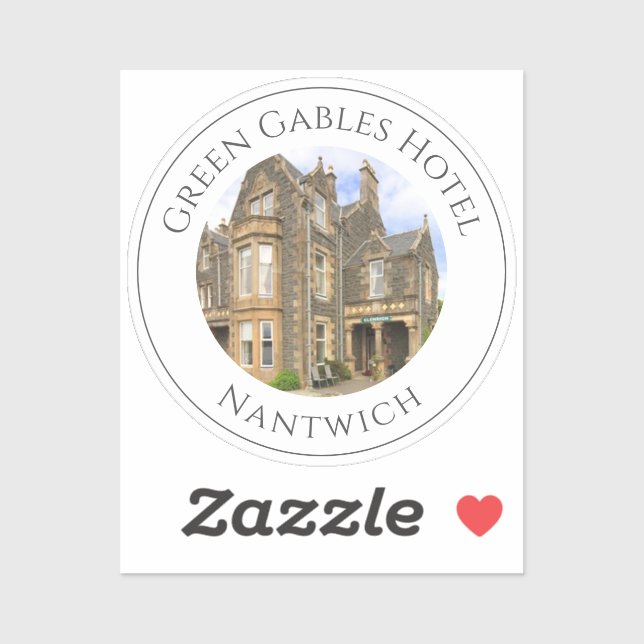 Hotel Image, Name, and Location Sticker (Sheet)