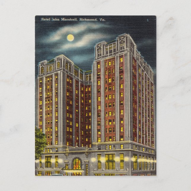 Hotel in Richmond, Virginia Postcard (Front)