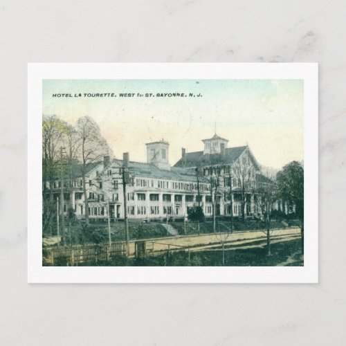 Hotel La Tourette Bayonne New Jersey Vintage Postcard
