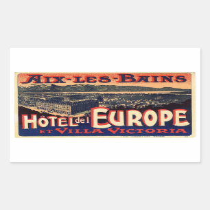 Hotel LED Europe (Aix Baths) Rectangular Sticker