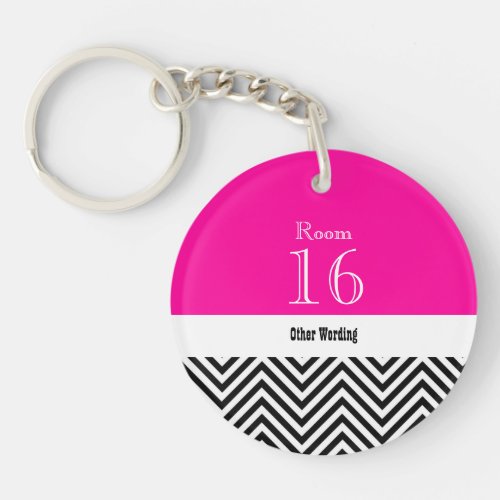 Hotel lodge resort room key double sided keychain