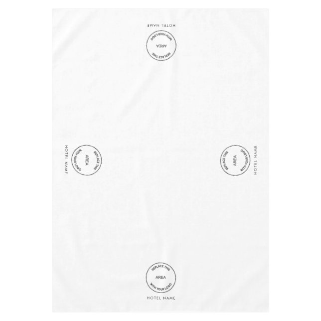 Hotel Logo Name Change to Any Color Tablecloth (Front)