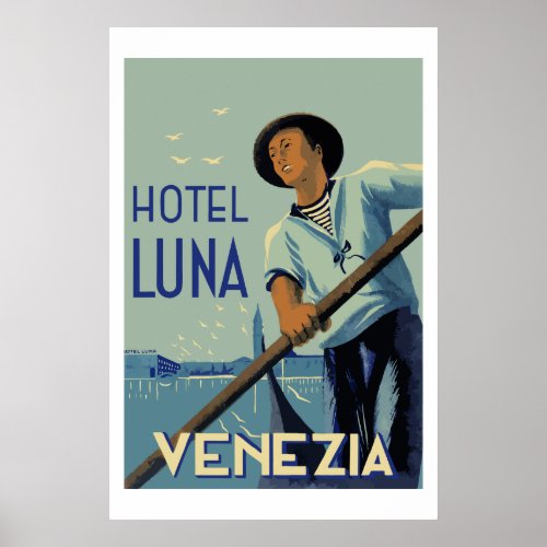 Hotel Luna Venezia Italy Poster