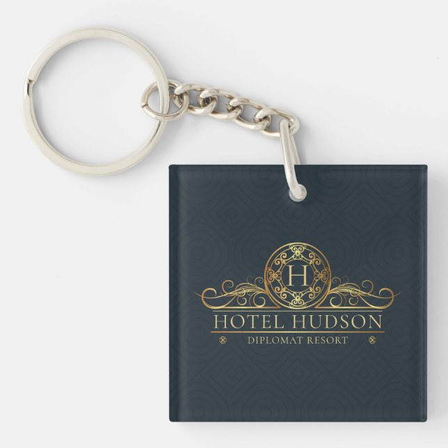 Hotel Luxury Business Keychain (Front)