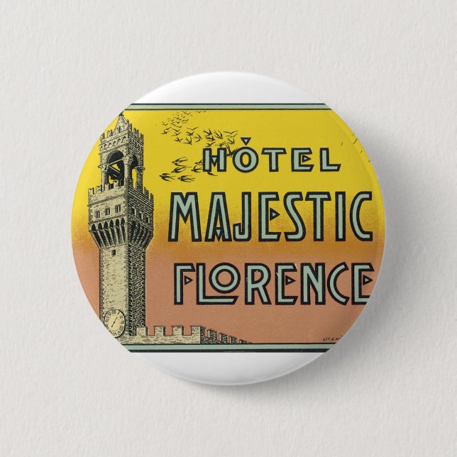 Hotel Majestic Florence Button (Front)