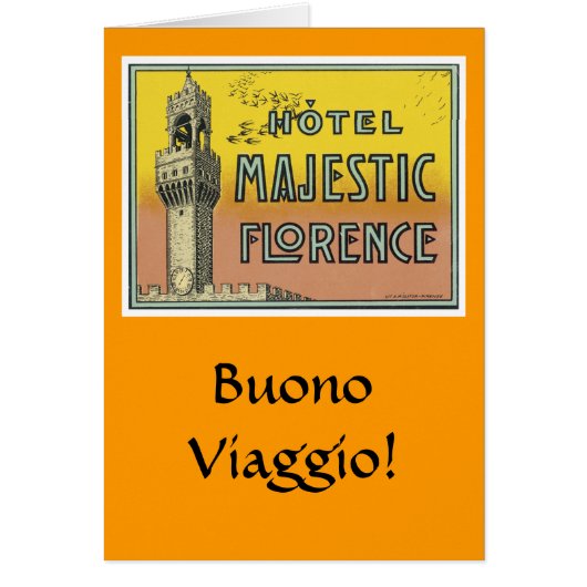 Hotel Majestic Florence Cards (Front)