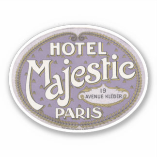 Hotel Majestic Paris Sticker