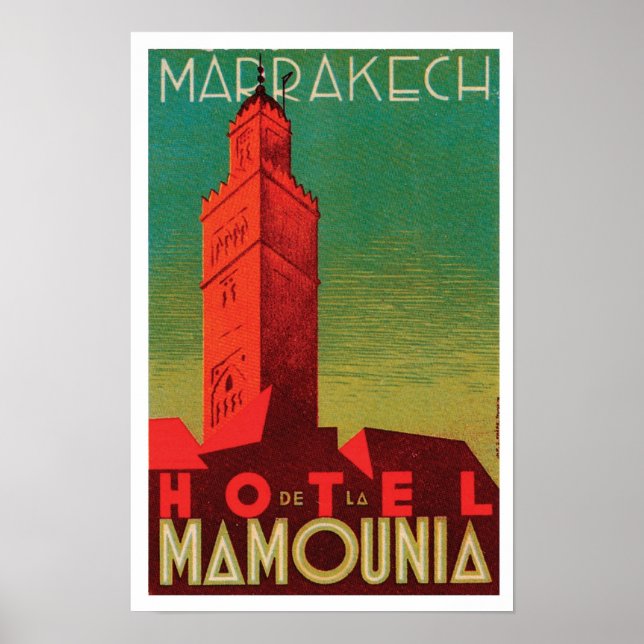 Hotel Mamounia Marrakech Poster (Front)