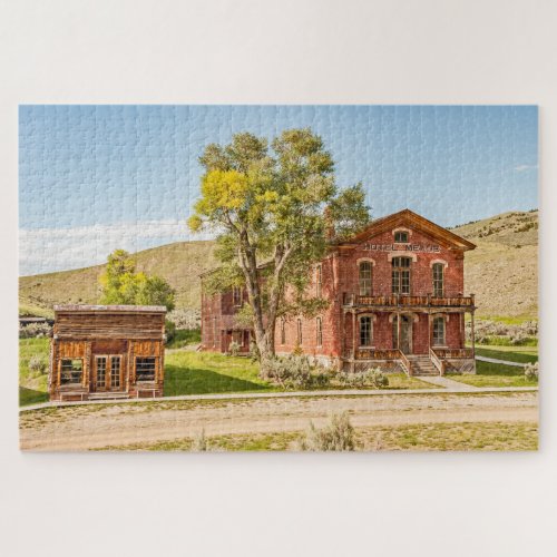 Hotel Meade and a Small Shop Next Door Jigsaw Puzzle