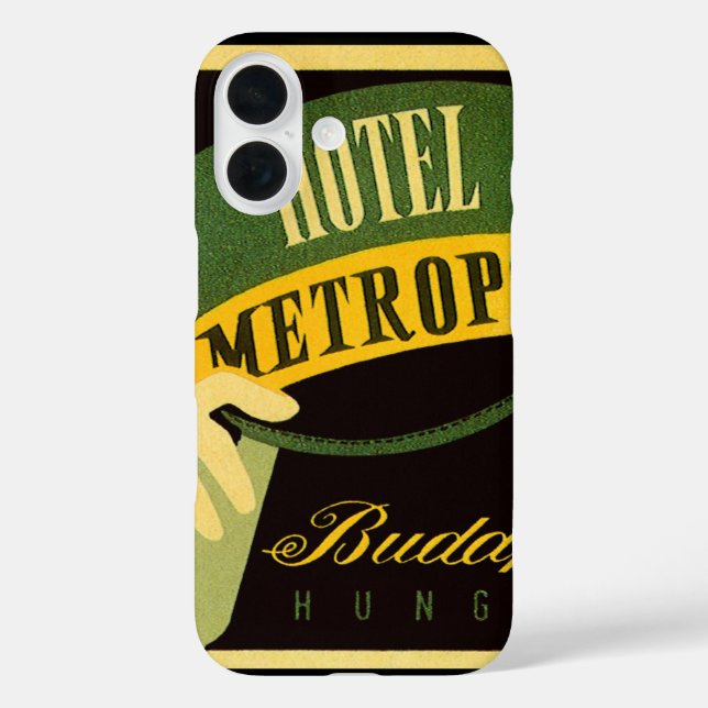 Hotel Metropol Budapest Hungary Bellhop Hat Case-Mate iPhone Case (Back)