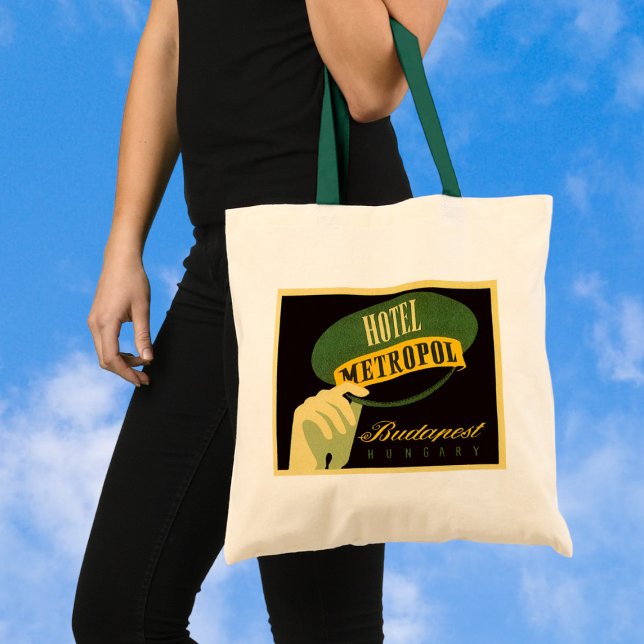 Hotel Metropol Budapest Hungary Bellhop Hat Tote Bag (Creator Uploaded)